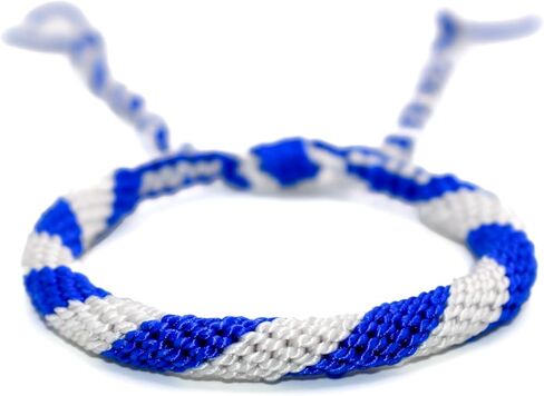 سوار علم نيكاراغوا - Pulsera de Nicaragua - سوار فخر نيكاراغوا - مجوهرات زرقاء وبيضاء قابلة للتعديل للرجال والنساء - صناعة يدوية - تذكار وهدايا للسفر in Kuwait