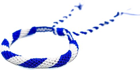 سوار علم نيكاراغوا - Pulsera de Nicaragua - سوار فخر نيكاراغوا - مجوهرات زرقاء وبيضاء قابلة للتعديل للرجال والنساء - صناعة يدوية - تذكار وهدايا للسفر in Kuwait
