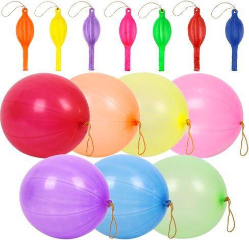 Rubfac 25 Punch Balloons ، Forms Favors for Kids ، Shicked Dicked Duty Neon Balloon Pouncy Balloon لعيد ميلاد Goodie Bag Stuffers Supply Outdoor Play Supply in Kuwait