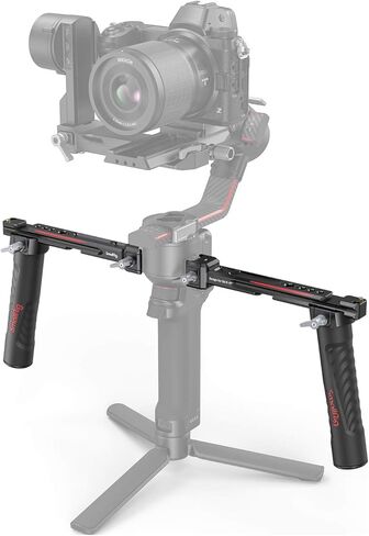 SmallRig Focus Control Dual Grip for DJI RS 2 / RS 3 Pro/RS 4 Pro Gimbal Stabilizer, Dual Handle with NATO Rail, Joystick Operation, Mode Switching, Centering/Locking, Max Load 17.6lb(Not for RS4) in Saudi Arabia