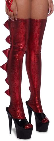 Dolls Kill Fire Breathing Beauty Costume Set by Trickz N’ Treatz – Women’s Red Dragon Bodysuit, Wings & Gloves in Saudi Arabia