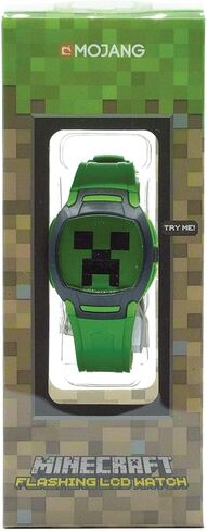 Minecraft Creeper Kids LCD Watch With Flashing LED Lights in Saudi Arabia