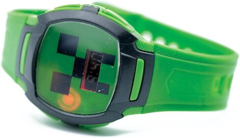 Minecraft Creeper Kids LCD Watch With Flashing LED Lights in Saudi Arabia