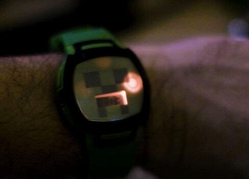 Minecraft Creeper Kids LCD Watch With Flashing LED Lights in Saudi Arabia