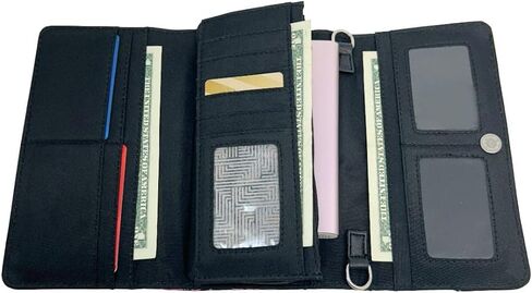 Lucazzi Western Camouflage Cross Wallet for Women - Camo Clutch Wristlet in Saudi Arabia