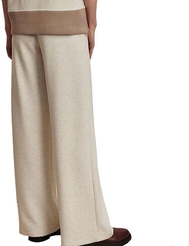 بنطلون Varley The Extra Wide Leg 29.5 بوصة للسيدات - عاجي مارل/M in Saudi Arabia