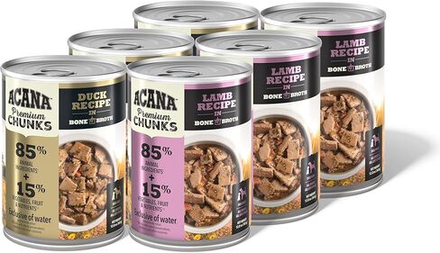 ACANA™ Premium Chunks Wet Dog Food Variety Pack Beef + Lamb Recipes, 12.8oz Cans (6 Count, 3 of Each) in Kuwait