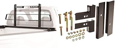 RealTruck BACKRACK Hardware Kit for use w/Low-Profile Tonneau, Black, No Drill | 40118 | Fits 2008-2019 Toyota Tundra in Kuwait
