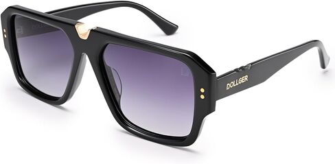 Dollger oversized polarized Acetate sunglasses for Women Men square Aviator trendy designer glasses 2025 in Saudi Arabia