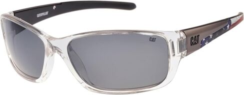 CAT Sensor American Flag UV400 Polarized Men's Rectangluar Sunglasses, 62 mm in Saudi Arabia