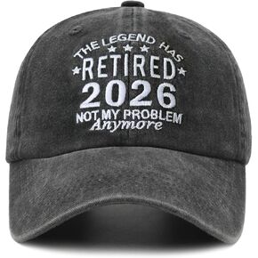 هدايا التقاعد للرجال والنساء 2026، قبعة متقاعد مطرزة قابلة للتعديل، هدايا أفكار مضحكة للمتقاعدين in Kuwait