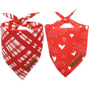 Realeaf New Year Dog Bandanas 2 Pack، Cheers to The New Year Dog وشاح للصبي والفتاة، نسيج متين ممتاز، باندانا للعطلات للكلاب الصغيرة والمتوسطة والقطط والحيوانات الأليفة (صغير) in Kuwait