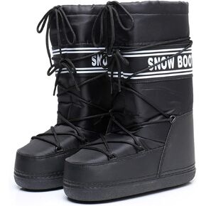 WJGJYJH Women's Winter Skiing Fur Duck Boots Waterproof Non-Slip Mid Calf Ankle Booties With Removable Insoles For Snow Hiking in Saudi Arabia