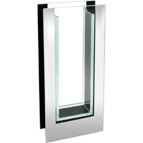 Royal Imports Flower Mirror Glass Vase - 10.5" Tall Rectangle - Decorative Modern Floral Centerpiece Accent for Home Decor, Kitchen, Fireplace, Entryway, Wedding in Saudi Arabia