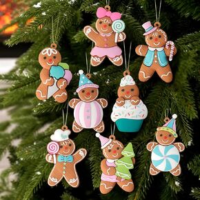 8PCS Christmas Nutcracker Ornaments for Tree, Vivid Nutcracker Soldiers Christmas Tree Decorations for Xmas Tree Festive Hanging Ornament Holiday Party Decor in Saudi Arabia