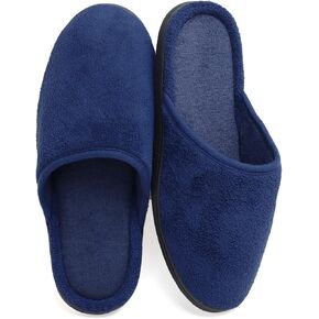 murmur Slipper for Men House Plush Slide Non slip Indoor Outdoor Slip on Couple Shoe Anti-Skid Durable Sole Soft Comfy Warm Washable Wear Gift for Him Elderly Cozy Fuzzy Foam Pillow Cloud Closed Toe in Saudi Arabia