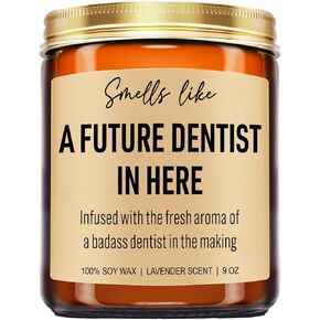Younift Funny Future Dentist Candle, Dentist Gifts, Dental Hygiene, Dental Hygienist Gifts for Women, Men, Coworkers - Dentists Christmas, Dental School Student Graduation, Dental Office Decor - 9 oz in Saudi Arabia