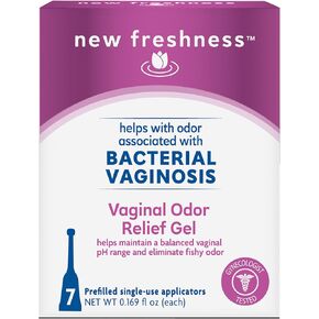 New Freshness Vaginal Odor Relief Gel for Odor Associated with Bacterial Vaginosis, Prefilled Vaginal Suppositories with Gel, 7 Ct in Saudi Arabia