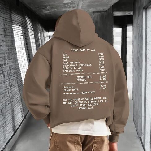 Migxsaf Christian Jesus Hoodies for Men Faith Bible Verse God Hoodie Religious Inspirational Sweatshirts Graphic Pullover in Saudi Arabia