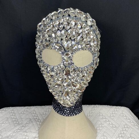 Yoyomomozi Rhinestone Headwear Man Christmas Nightclub Singer Crystal Hat Decoration Stage Accessories Performance Adornment in Saudi Arabia