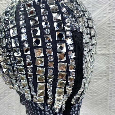 Yoyomomozi Rhinestone Headwear Man Christmas Nightclub Singer Crystal Hat Decoration Stage Accessories Performance Adornment in Saudi Arabia