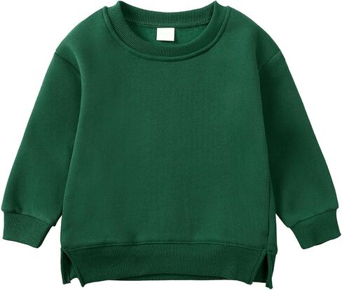 فتيان بويز فتيات الصوف قميص من النوع الثقيل طاقم القطن الصلب لبولوفر الوليد الوليد دافئ قميص الأساس في فصل الشتاء in Kuwait