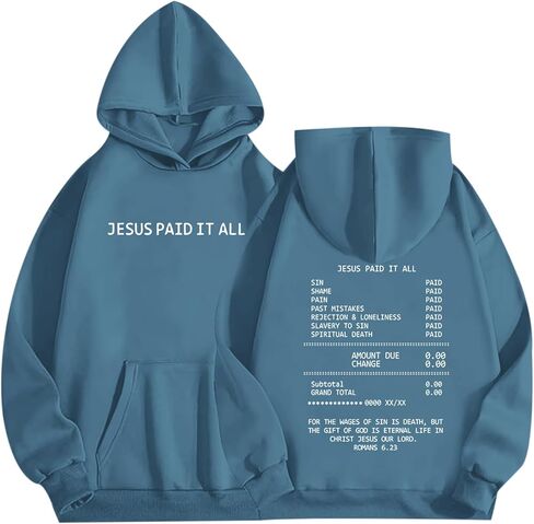 Migxsaf Christian Jesus Hoodies for Men Faith Bible Verse God Hoodie Religious Inspirational Sweatshirts Graphic Pullover in Saudi Arabia