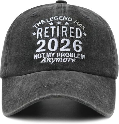 هدايا التقاعد للرجال والنساء 2026، قبعة متقاعد مطرزة قابلة للتعديل، هدايا أفكار مضحكة للمتقاعدين in Kuwait