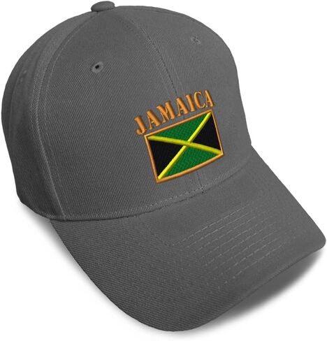 Custom Baseball Caps for Men & Women Embroidered Jamaica Flag Embroidery Ladies & Men Baseball Hats Acrylic in Saudi Arabia