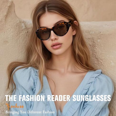 FONHCOO Progressive Sunglasses for Women Men, Multifocal Reader Sun Glasses Outdoor Reading Sunglasses UV400 Protection in Saudi Arabia