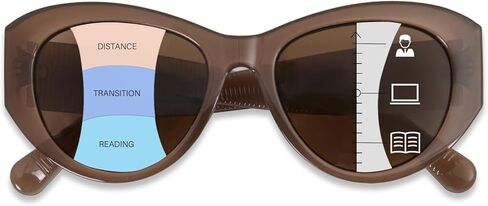 FONHCOO Progressive Sunglasses for Women Men, Multifocal Reader Sun Glasses Outdoor Reading Sunglasses UV400 Protection in Saudi Arabia