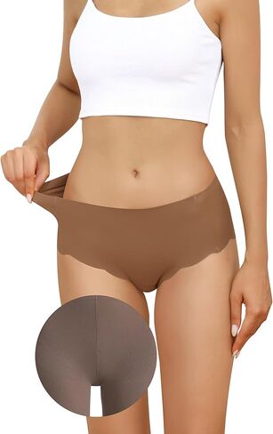 ملابس داخلية مقاومة للجمل من LEVAO للنساء ملابس داخلية بدون خياطة مع خافي عيوب البشرة عند أصابع القدم بدون عرض ملابس داخلية بيكيني لليوجا والتمرين in Saudi Arabia