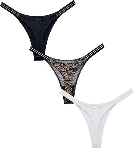 4UFIT G-String Thongs for Women Ice Silk Underwear Breathable Stretch Low Rise Sexy Ladies T-back Panties in Saudi Arabia