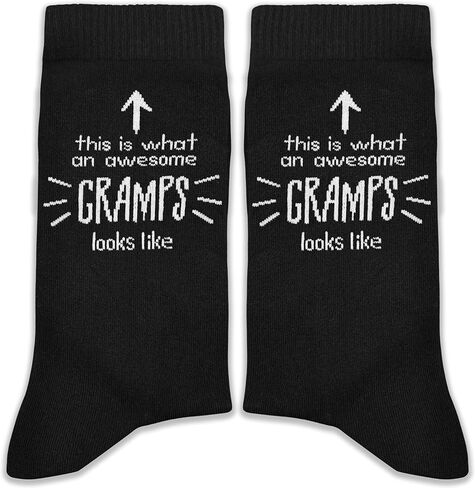 XZMBQ Funny Gramps Socks-This Is What An Awesome Gramps Looks Like-Father’s Day Gift. in Kuwait