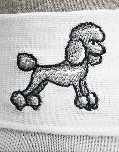 InnoBeta Bobby Poodle Socks, with Embroidered Logo, 50s Costumes for Adult Women Men White Sock Hop Socks in Saudi Arabia