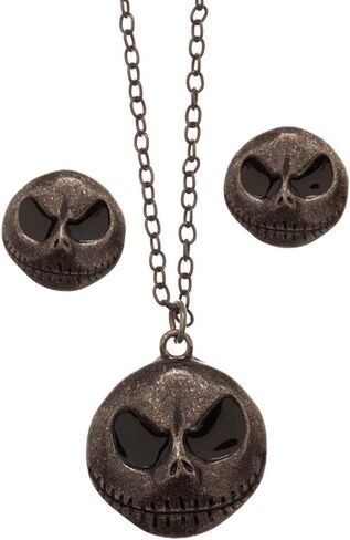Disney The Nightmare Before Christmas Jack Skellington Necklace and Earring Set Tin in Saudi Arabia
