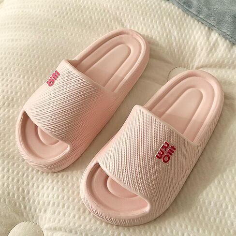 Bathroom Slippers for Men Women,Shower Shoes Thickened,Slippers Indoor Home Beach Non Slip Anti-Slip Quick Drying Pool Slides,Pink in Saudi Arabia