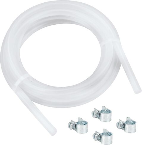 1/4 Inch ID Silicone Tubing, Flexible Clear Plastic Silicone Hose 1/4" ID x 3/8" OD 3Ft Length, High Temp Food Grade Silicone Rubber Tubing Pure Silicone Hose Tube for Home Brewing Wine Making etc in Kuwait