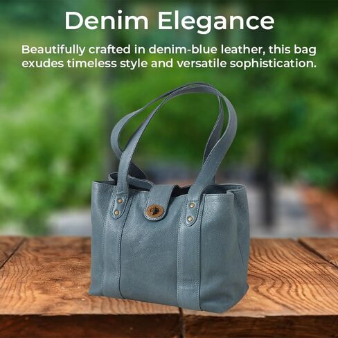 Twist Lock Leather Bag for Women, Ladies Shoulder Purse, Handbag with Multiple Pockets, Magnetic Snap Closure in Saudi Arabia