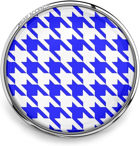Choose a Color | Houndstooth Snap Jewelry Pattern Check Design 18MM Ginger Charm, For DIY Interchangeable, Customizable Jewelry Accessories in Saudi Arabia