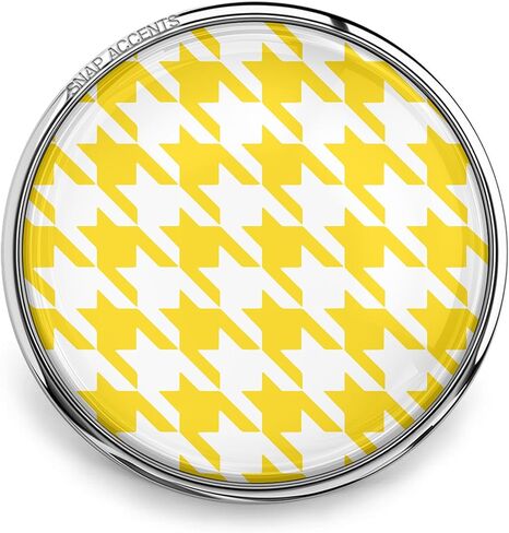 Choose a Color | Houndstooth Snap Jewelry Pattern Check Design 18MM Ginger Charm, For DIY Interchangeable, Customizable Jewelry Accessories in Saudi Arabia