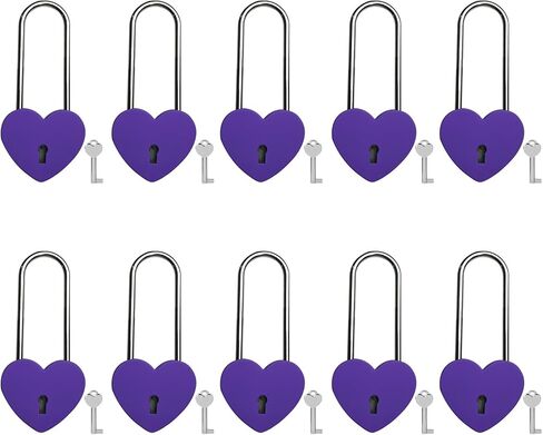 Love Lock Heart Padlock, 2PCS 50mm 3.5 inches Rubber Paint Red Craft Single Heart Shape Padlock with Key for Love Lock Bridge, Lovers, Wedding, Anniversary, Travel Gift in Kuwait