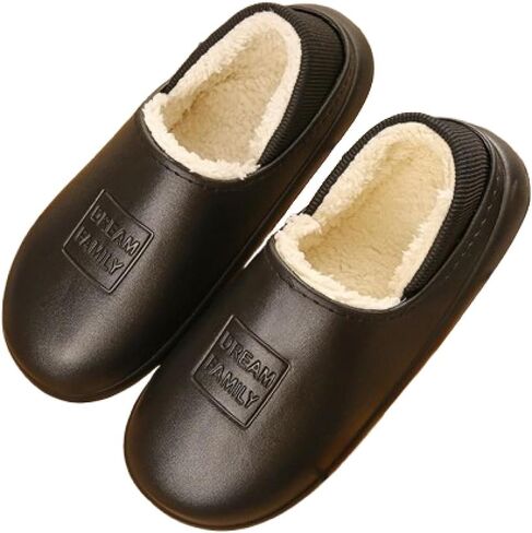 Premium Comfort Closed Back Thermal EVA Non Slip Women's Fuzzy House Slippers Indoor Soft Warm Shoes Cushion Sole in Saudi Arabia