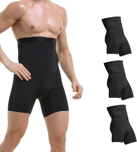 شورت ضغط للرجال من TELEWEE - ملابس داخلية للتحكم في البطن، ملابس داخلية للتخسيس بدون خياطة in Kuwait