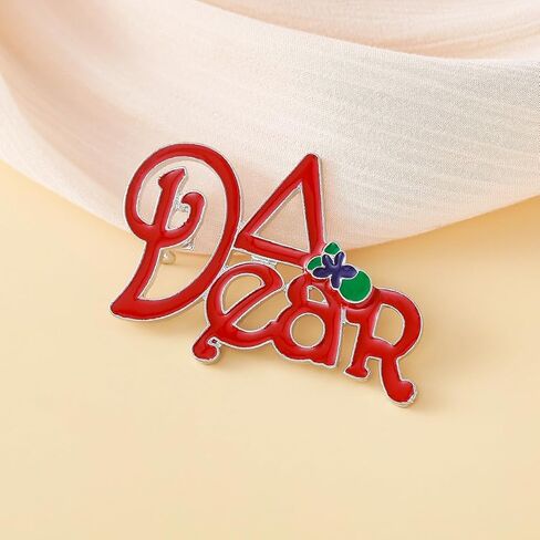 Elegant Red Enamel Sorority Group Greek Letter Violet Delta Dear Jewelry Women Metal Pin Brooch for Gift in Saudi Arabia