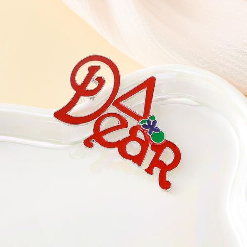 Elegant Red Enamel Sorority Group Greek Letter Violet Delta Dear Jewelry Women Metal Pin Brooch for Gift in Saudi Arabia