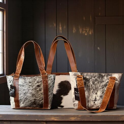 The Highlands Genuine Cowhide Tote Handbag in Saudi Arabia