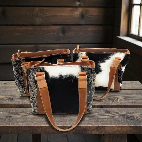 The Highlands Genuine Cowhide Tote Handbag in Saudi Arabia