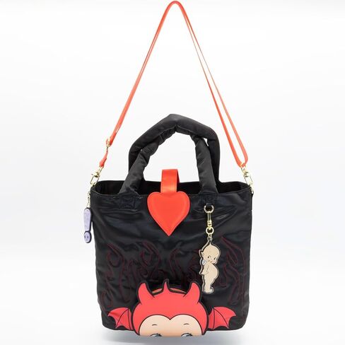 Whatever Makes You Happy Kewpie Devil Puffy Tote Bag with Charm in Saudi Arabia