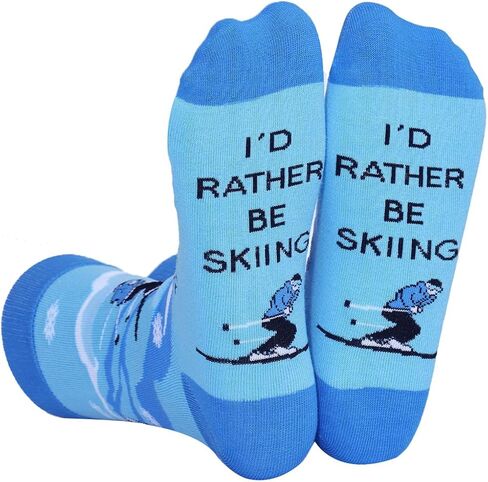 Oniselen I'd Rather Be Funny Socks Gifts Novelty Stocking Stuffer Gifts in Kuwait